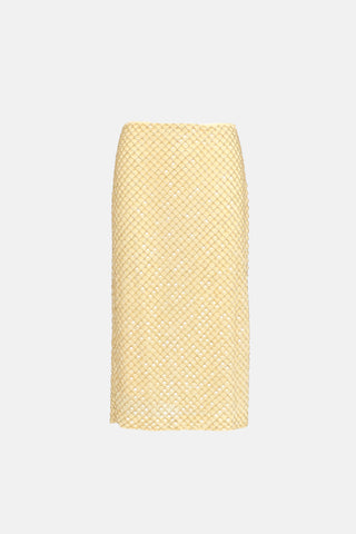 Veronica Beard Allora Beaded Midi Skirt