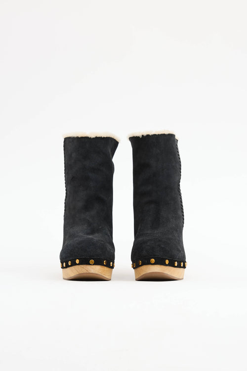 Veronica Beard Suede Daxi  Boot