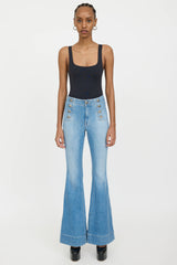 Veronica Beard Sheridan Flared Jeans