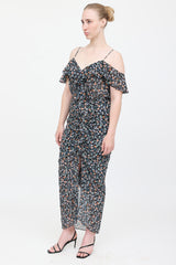 Veronica Beard Silk Floral Sleeveless Dress