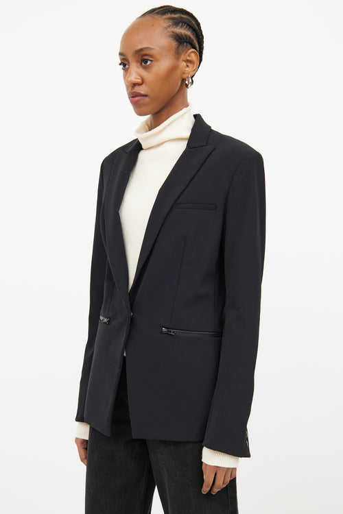 Veronica Beard Black Peak Lapel Blazer