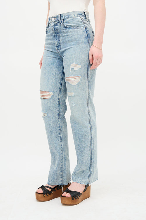 Veronica Beard Distressed Acid Wash Jean
