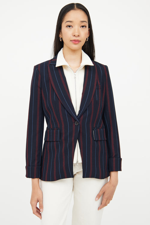 Veronica Beard Blue & Navy 2 Piece Blazer & Dickie Jacket