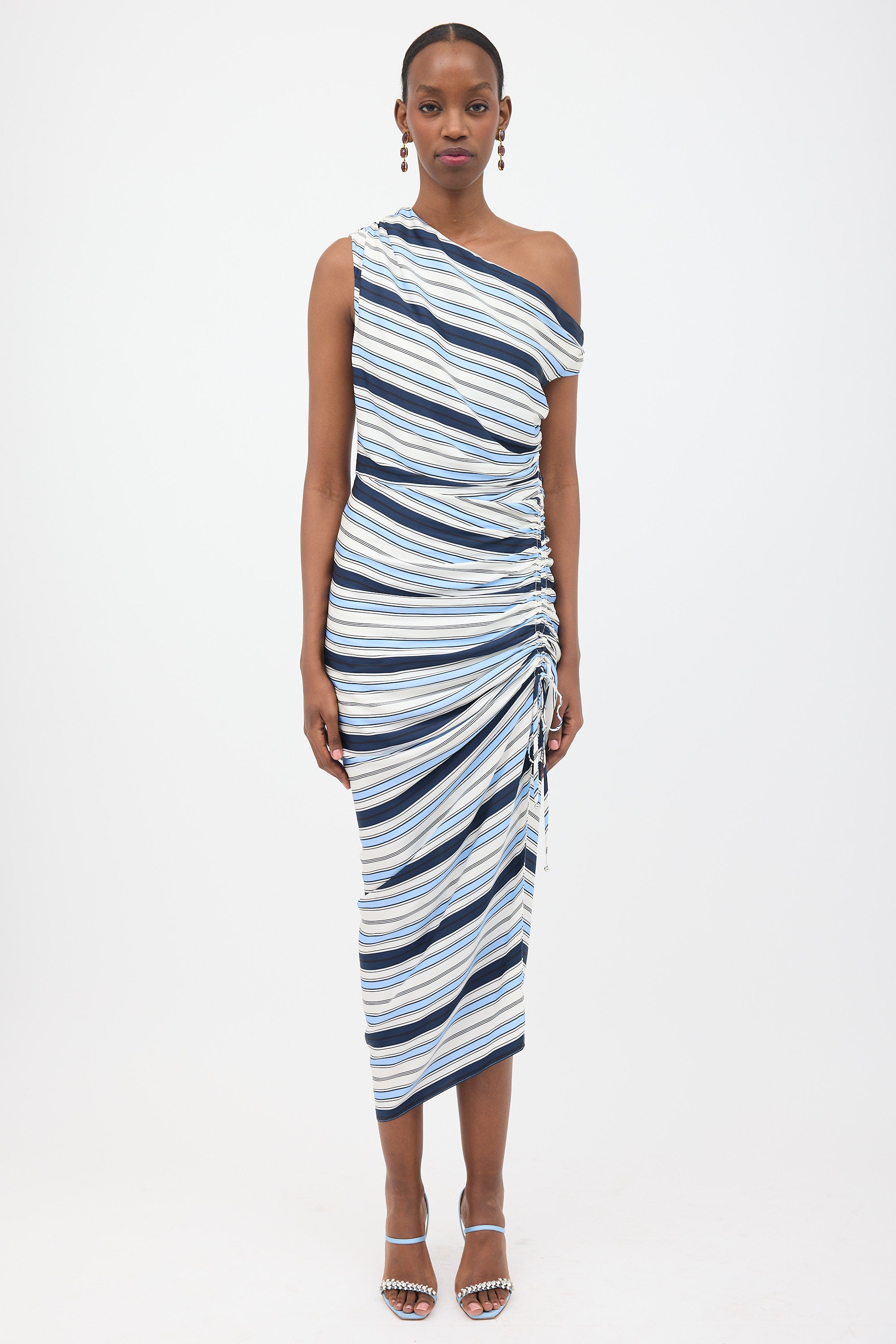 veronica beard long ruched dress Veronica Beard