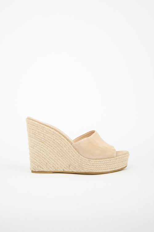 Veronica Beard Suede Dali Wedge Espadrille