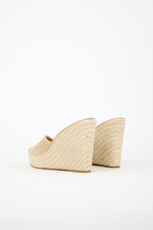 Veronica Beard Suede Dali Wedge Espadrille