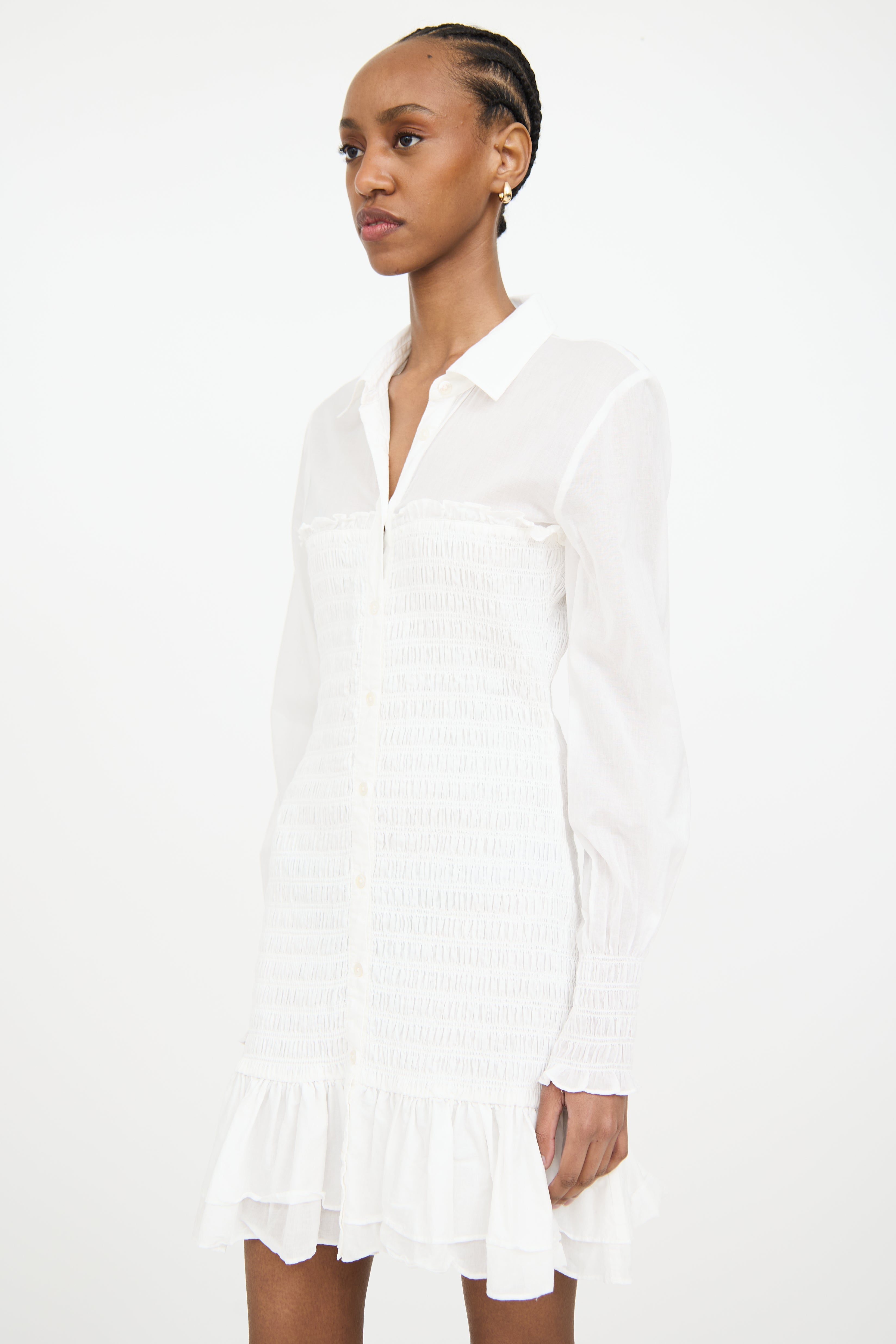 Veronica Beard // Ruched Shirt Dress – VSP Consignment