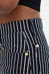 Versace 1990s Pin Stripe Graffiti Trouser