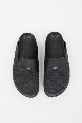 Versace Barocco Jacquard Mule