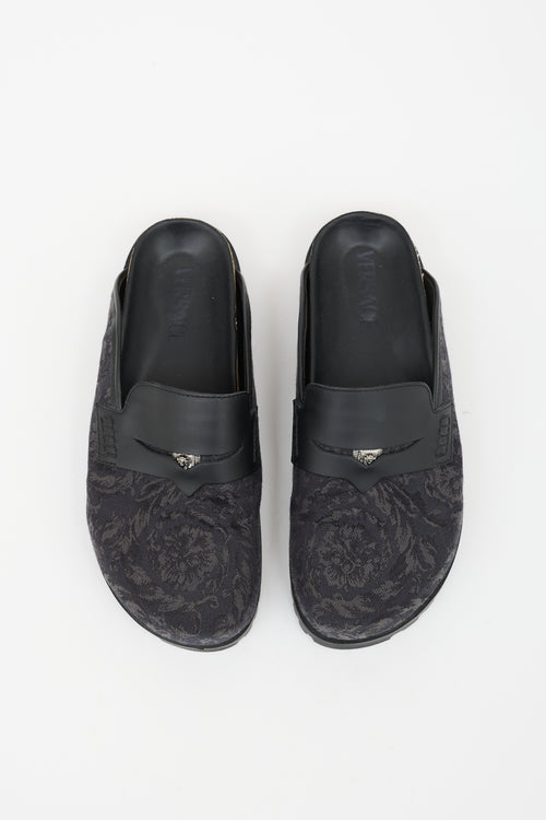 Versace Barocco Jacquard Mule