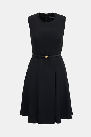 Versace Belted Sheath Dress