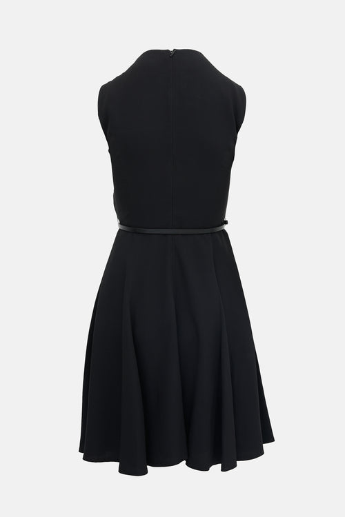 Versace Belted Sheath Dress