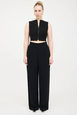 Versace Cropped Zip Top