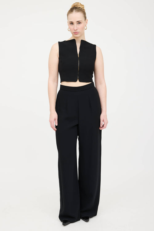 Versace Cropped Zip Top