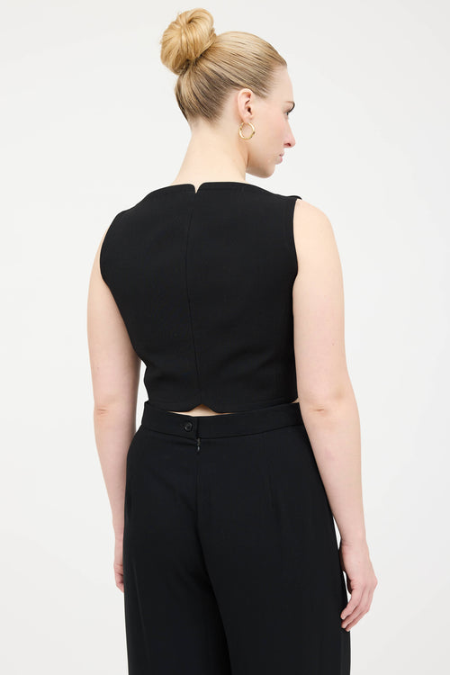 Versace Cropped Zip Top