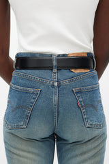 Versace Black & Gold Baroque Buckle Belt