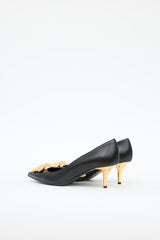 Versace Leather Medusa Palazzo Pump