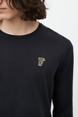 Versace Black & Gold Logo Top
