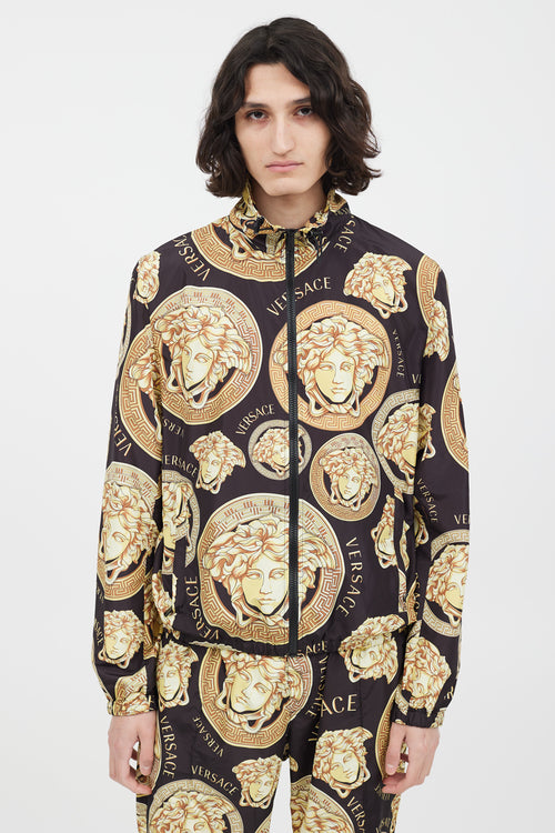 Versace Black & Gold Medusa Co-Ord Set