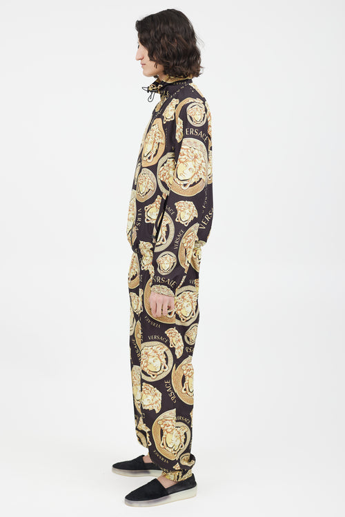 Versace Black & Gold Medusa Co-Ord Set