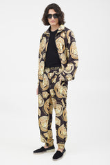 Versace Black & Gold Medusa Co-Ord Set