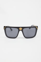 Versace Black & Gold V1573 Rectangular Sunglasses