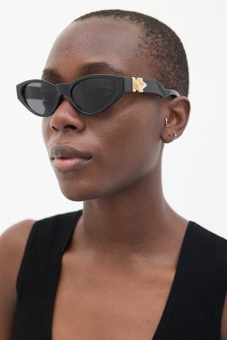 Versace Black & Gold VE4373 Sunglasses