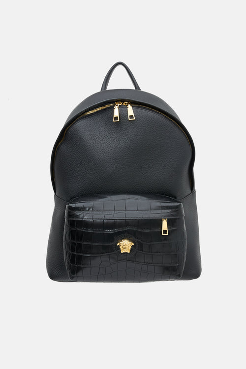 Versace Leather Medusa Backpack
