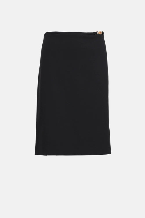 Versace Medusa Buckle Pencil Skirt