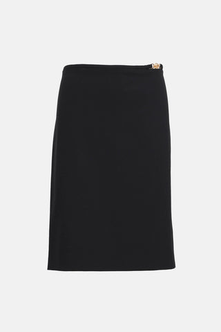 Versace Medusa Buckle Pencil Skirt