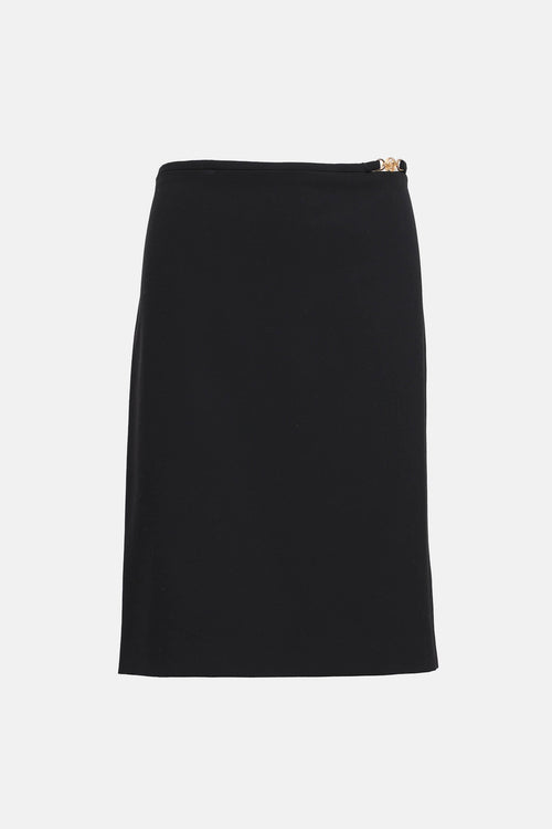 Versace Medusa Buckle Pencil Skirt