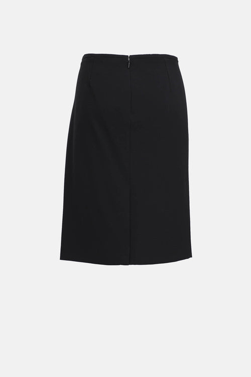 Versace Medusa Buckle Pencil Skirt