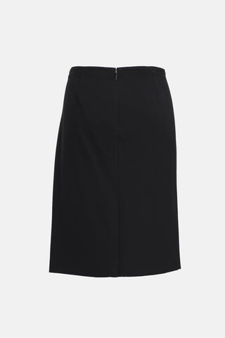 Versace Medusa Buckle Pencil Skirt