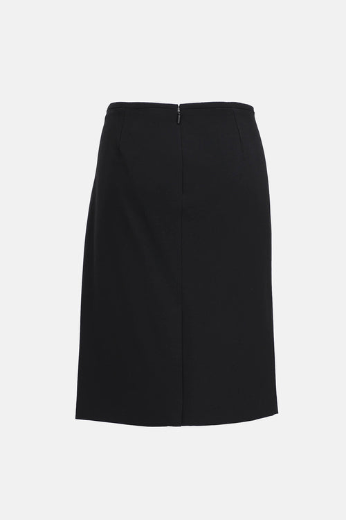 Versace Medusa Buckle Pencil Skirt