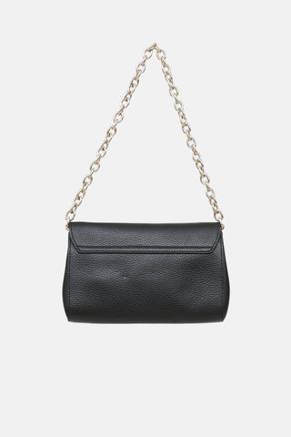 Versace Collection Pebbled Leather Shoulder Bag