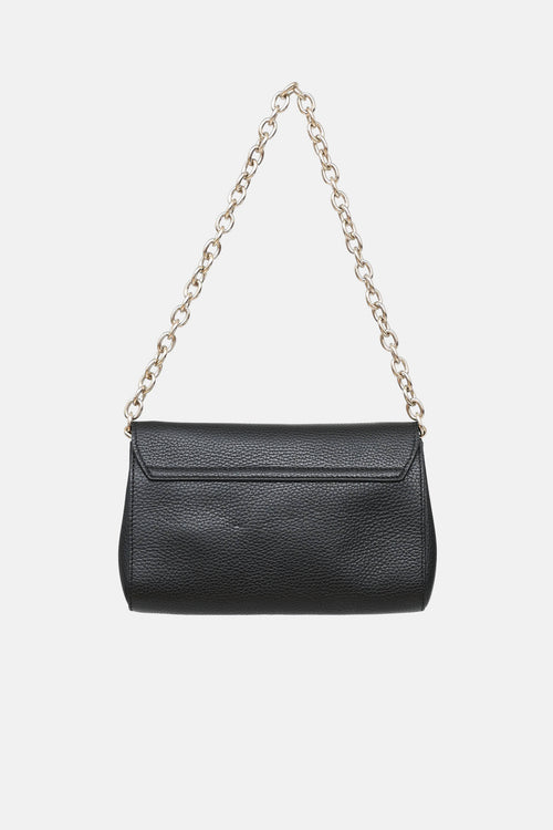 Versace Collection Pebbled Leather Shoulder Bag