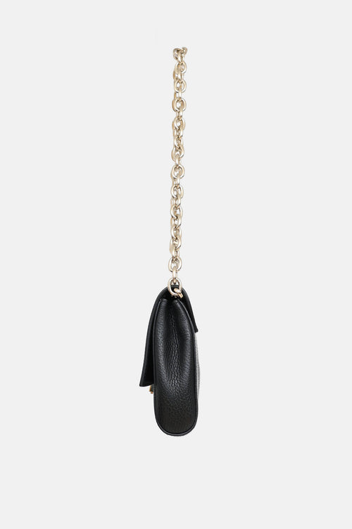 Versace Collection Pebbled Leather Shoulder Bag