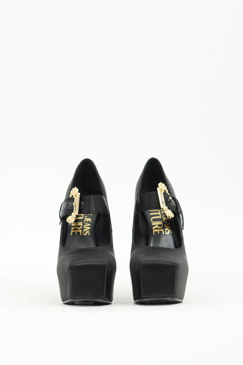 Versace Jeans Couture Black Hurley Pump