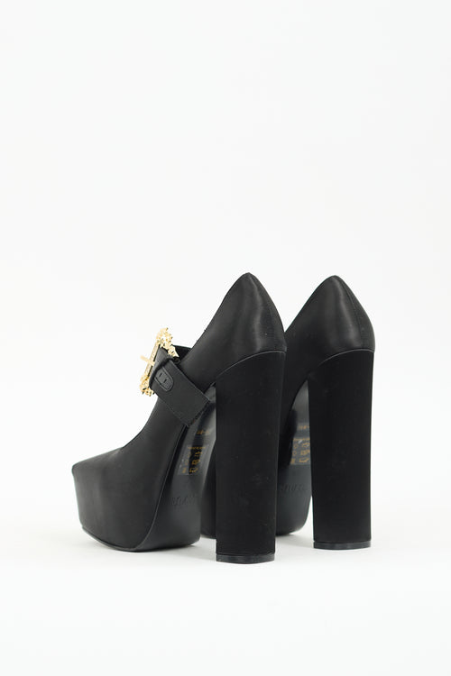 Versace Jeans Couture Black Hurley Pump