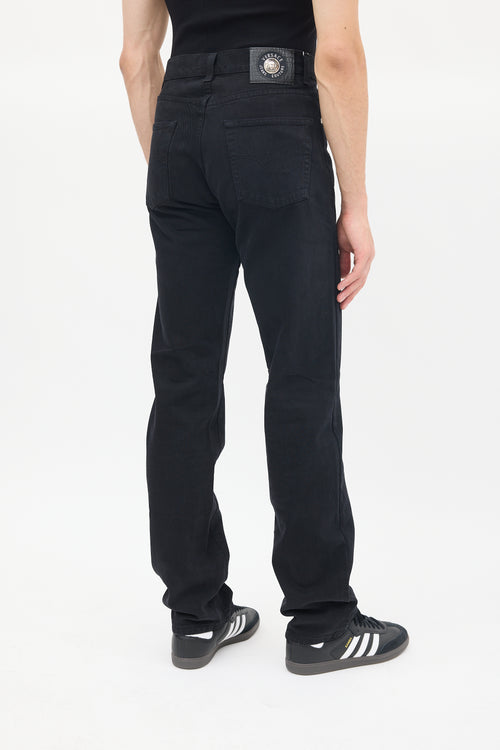 Versace Black Straight Leg Jeans