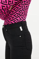 Versace Black Straight Leg Trouser