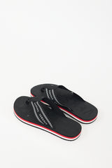 Versace Black & White Logo Sandal