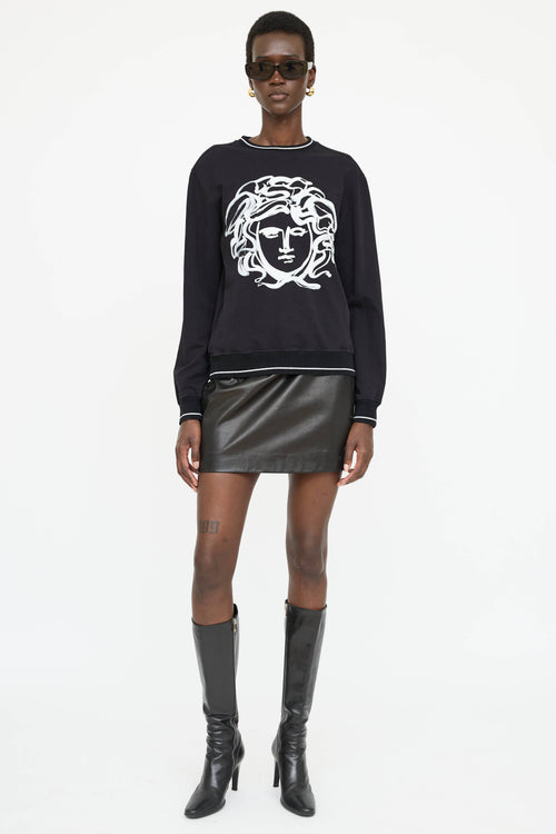 Versace Painted Medusa Sweater