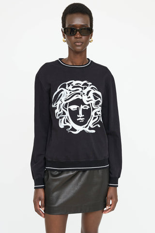 Versace Painted Medusa Sweater