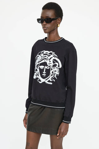 Versace Painted Medusa Sweater
