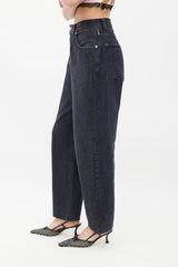 Versace Black Wide Leg Jeans