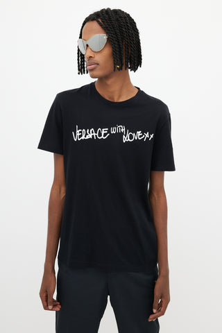 Versace Black With Love T-Shirt