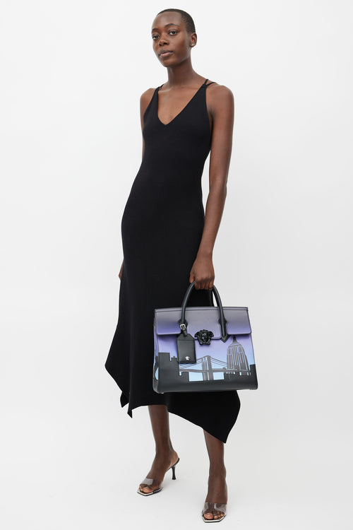 Versace Black & Blue Palazzo Empire New York Bag