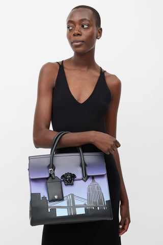 Versace Black & Blue Palazzo Empire New York Bag