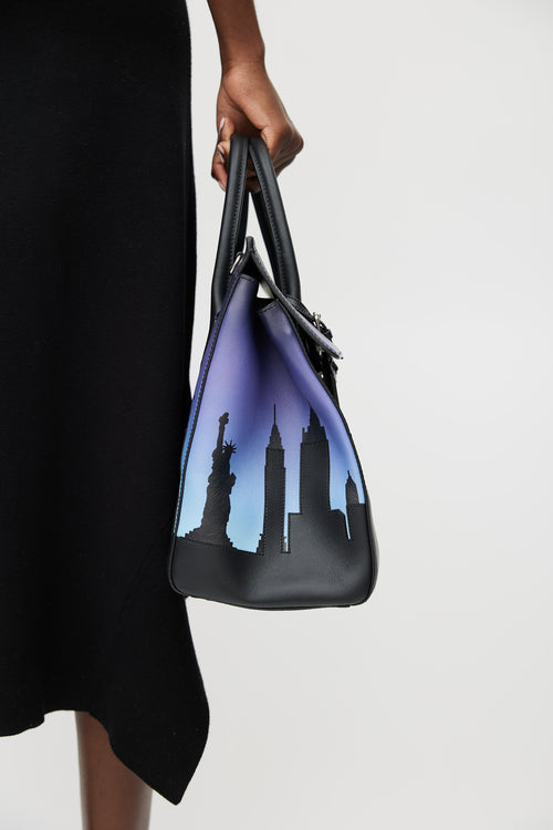 Versace Black & Blue Palazzo Empire New York Bag